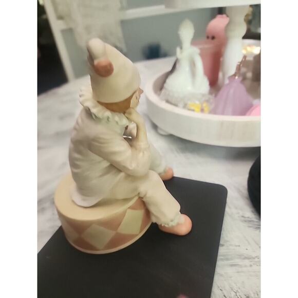 Enesco Send In The Clowns Music Box Sad Clown Figurine Vintage Collectable 1985 - Picture 3 of 5